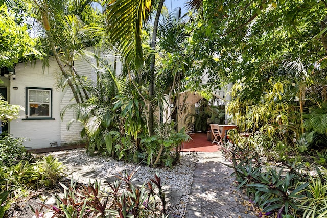 312 Central Dr, West Palm Beach, FL 33405 - view of yard with a wooden deck