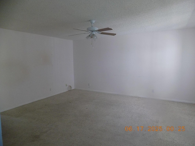 469 Normandy J 469, Delray Beach, FL 33484 - carpeted empty room featuring a ceiling fan and a textured ceiling