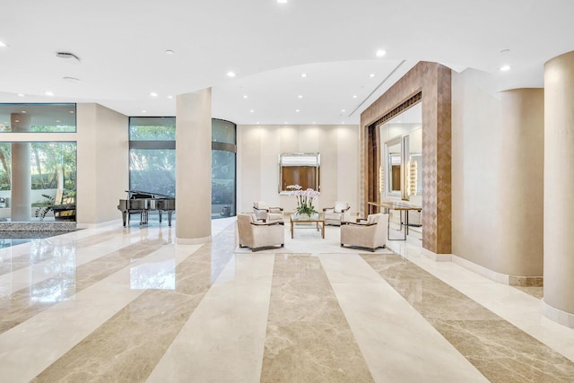 19667 Turnberry Way Unit 10C, Aventura, FL 33180 - community lobby featuring recessed lighting