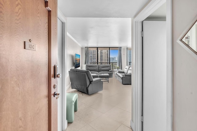 19667 Turnberry Way Unit 10C, Aventura, FL 33180 - living room with light tile patterned floors