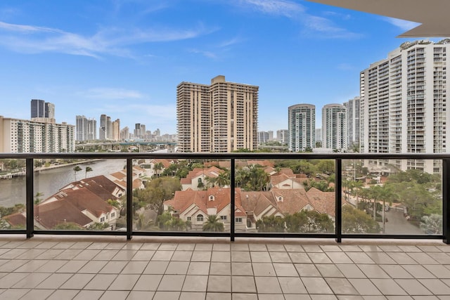 19667 Turnberry Way Unit 10C, Aventura, FL 33180 - balcony with a skyline view and a water view