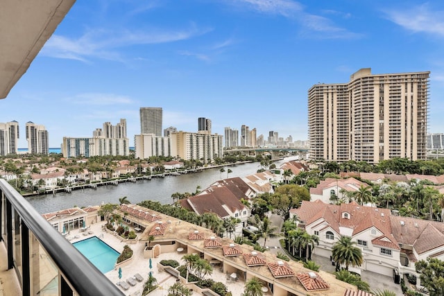19667 Turnberry Way Unit 10C, Aventura, FL 33180 - water view with city skyline