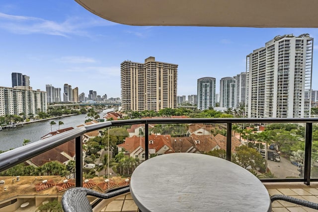 19667 Turnberry Way Unit 10C, Aventura, FL 33180 - balcony with a view of skyline and a water view