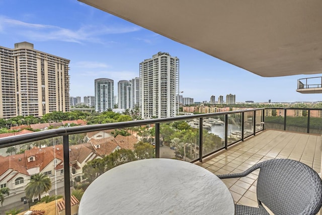 19667 Turnberry Way Unit 10C, Aventura, FL 33180 - balcony with a skyline view and a water view