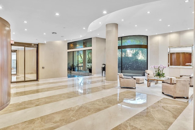 19667 Turnberry Way Unit 10C, Aventura, FL 33180 - community lobby featuring recessed lighting