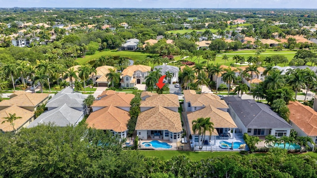 8168 Valhalla Dr, Delray Beach, FL 33446 - aerial view of residential area with a pool