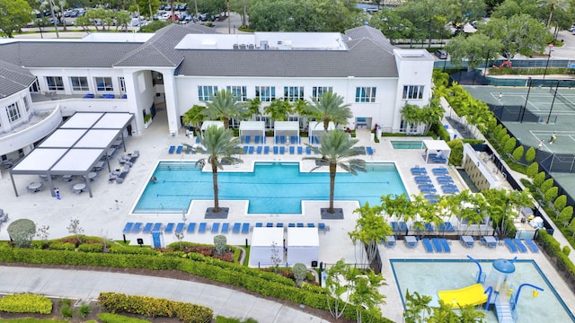 8168 Valhalla Dr, Delray Beach, FL 33446 - drone / aerial view of a pool