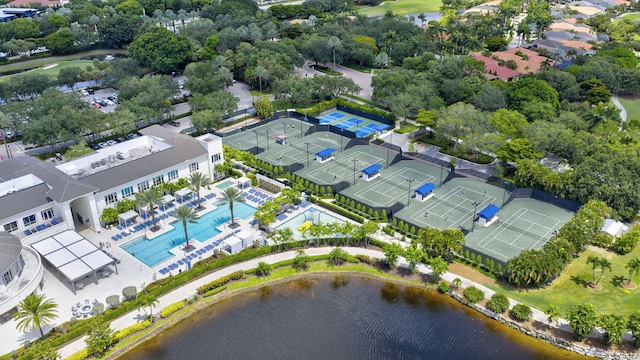 8168 Valhalla Dr, Delray Beach, FL 33446 - drone / aerial view of a large body of water and a golf club