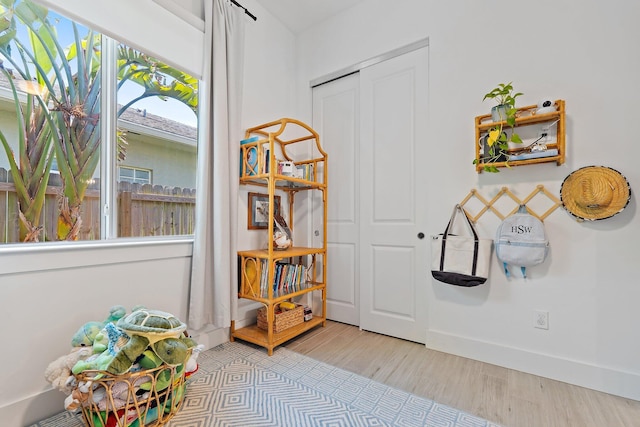 17742 Evangeline Ave, Jupiter, FL 33458 - entryway featuring light wood-type flooring and baseboards