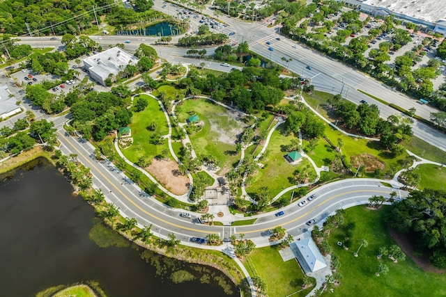 17742 Evangeline Ave, Jupiter, FL 33458 - aerial overview of property's location with a large body of water