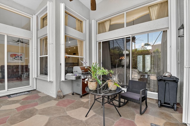 11291 Barca Blvd, Boynton Beach, FL 33437 - view of patio featuring area for grilling and a ceiling fan