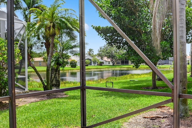 11291 Barca Blvd, Boynton Beach, FL 33437 - view of green lawn with a water view