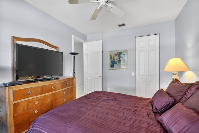 11291 Barca Blvd, Boynton Beach, FL 33437 - bedroom with a closet and ceiling fan