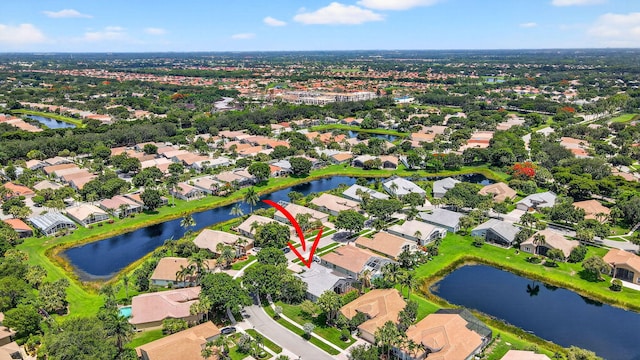 11291 Barca Blvd, Boynton Beach, FL 33437 - aerial view of property and surrounding area with a nearby body of water and nearby suburban area