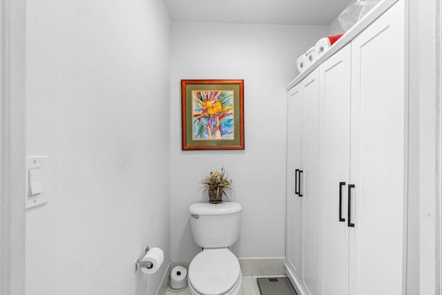 12480 Crystal Pointe Dr Unit 102, Boynton Beach, FL 33437 - bathroom with toilet and tile patterned floors