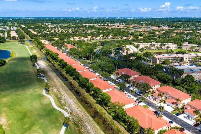 12480 Crystal Pointe Dr Unit 102, Boynton Beach, FL 33437 - aerial overview of property's location featuring a large body of water and a local golf course