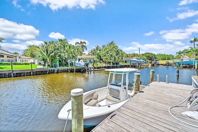 2438 Inland Cove Rd, Palm Beach Gardens, FL 33410 - dock featuring a water view