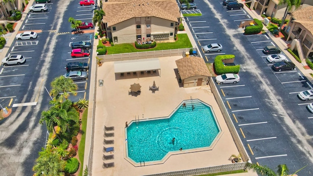 9521 Boca Cove Cir Unit 508, Boca Raton, FL 33428 - drone / aerial view of a pool
