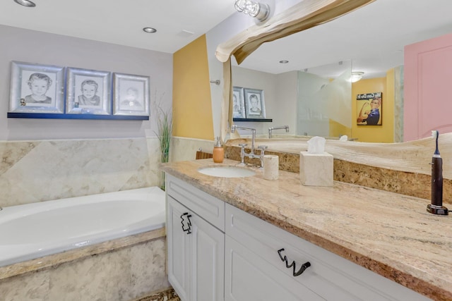 4101 N Ocean Blvd Unit 908, Boca Raton, FL 33431 - bathroom featuring vanity and a bath