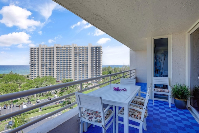 4101 N Ocean Blvd Unit 908, Boca Raton, FL 33431 - balcony with a water view