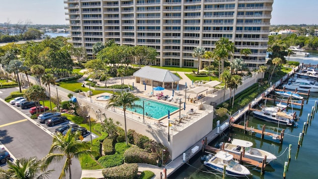 4101 N Ocean Blvd Unit 908, Boca Raton, FL 33431 - bird's eye view of a nearby body of water