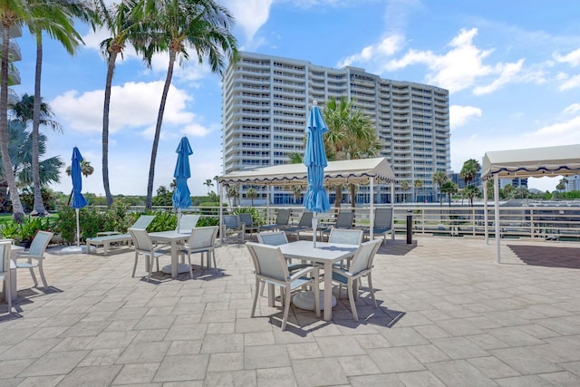 4101 N Ocean Blvd Unit 908, Boca Raton, FL 33431 - view of patio / terrace with outdoor dining space