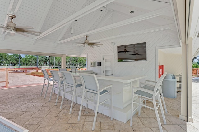 4101 N Ocean Blvd Unit 908, Boca Raton, FL 33431 - view of patio with a ceiling fan