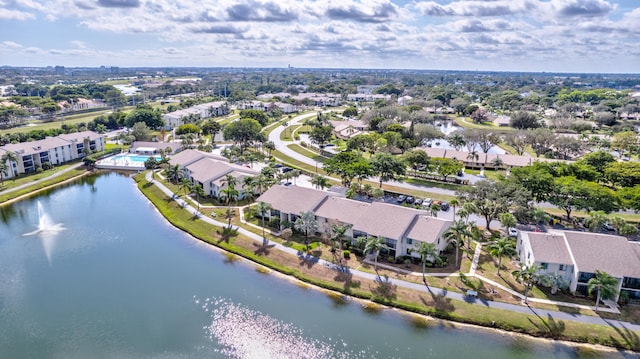 1102 Green Pine Blvd Unit A1, West Palm Beach, FL 33409 - aerial overview of property's location with a large body of water and nearby suburban area