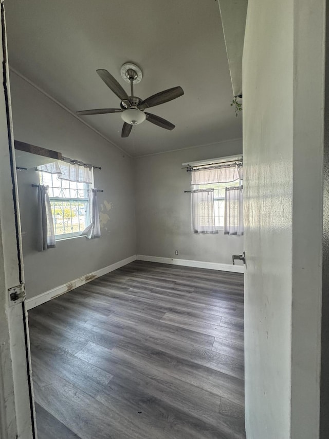 1801 N 25th St, Fort Pierce, FL 34947 - spare room with wood finished floors and ceiling fan