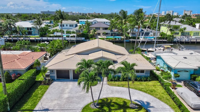 1555 SE 7th St, Deerfield Beach, FL 33441 - aerial view of residential area with a nearby body of water
