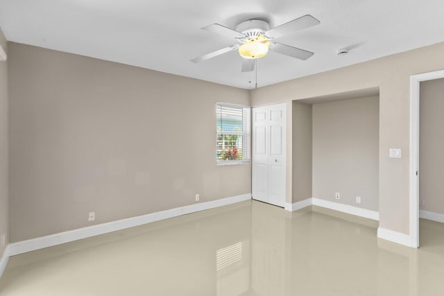 1555 SE 7th St, Deerfield Beach, FL 33441 - unfurnished bedroom with a closet and ceiling fan