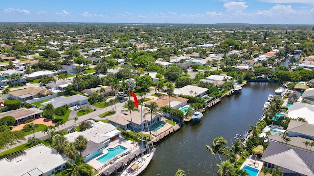 1555 SE 7th St, Deerfield Beach, FL 33441 - aerial perspective of suburban area with a nearby body of water