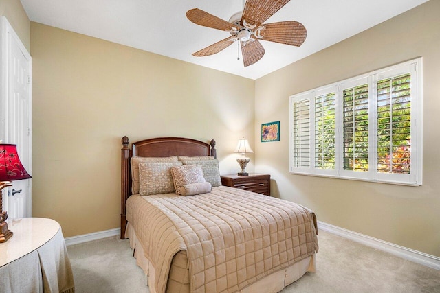 112 Palm Bay Dr Unit A, Palm Beach Gardens, FL 33418 - bedroom featuring carpet and ceiling fan