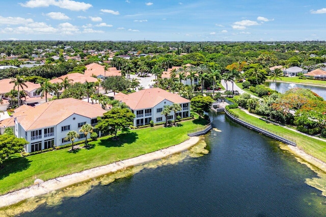 112 Palm Bay Dr Unit A, Palm Beach Gardens, FL 33418 - aerial view of residential area featuring a nearby body of water