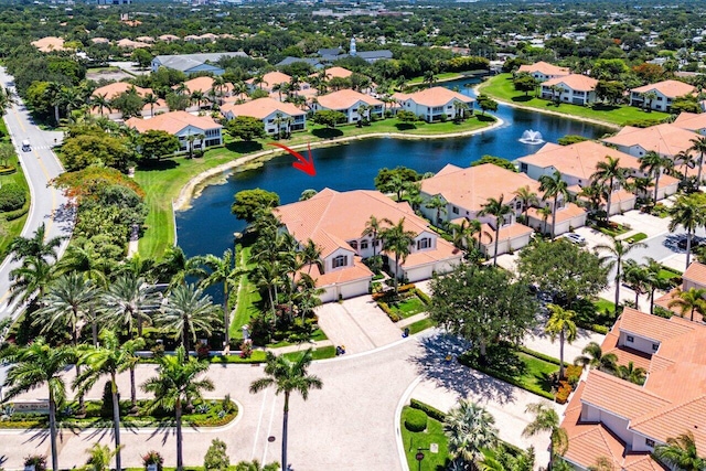 112 Palm Bay Dr Unit A, Palm Beach Gardens, FL 33418 - aerial perspective of suburban area featuring a large body of water