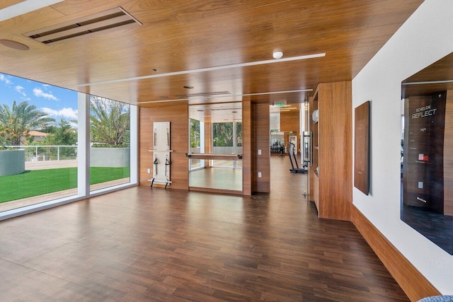 200 SE Mizner Blvd Unit 514, Boca Raton, FL 33432 - spare room featuring wood finished floors and wood ceiling