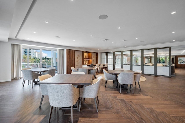 200 SE Mizner Blvd Unit 514, Boca Raton, FL 33432 - dining area with recessed lighting