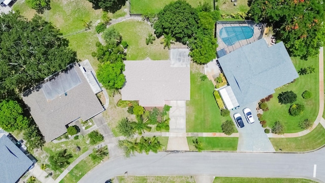 309 NE Jonquil St, Port Saint Lucie, FL 34983 - drone / aerial view of a pool