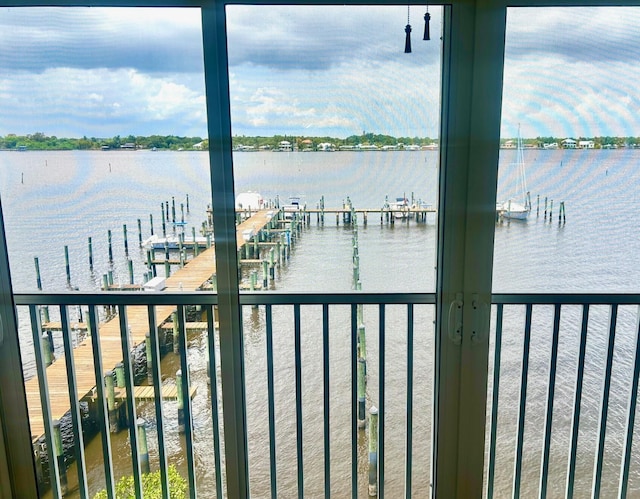 1868 SW Palm City Rd Unit 304, Stuart, FL 34994 - water view featuring a boat dock
