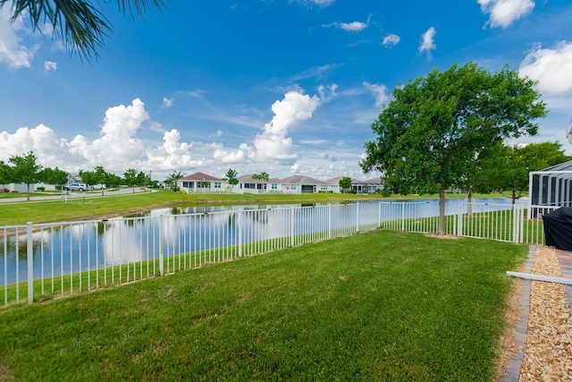 12736 SW Cattleya Ln, Port Saint Lucie, FL 34987 - water view featuring a fenced backyard and nearby suburban area
