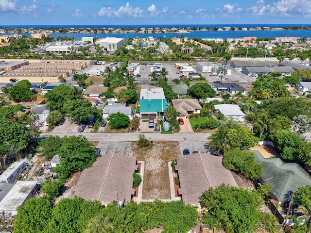 7891 Loomis St Unit 7891/7893, Lake Worth, FL 33462 - aerial overview of property's location featuring a nearby body of water and nearby suburban area