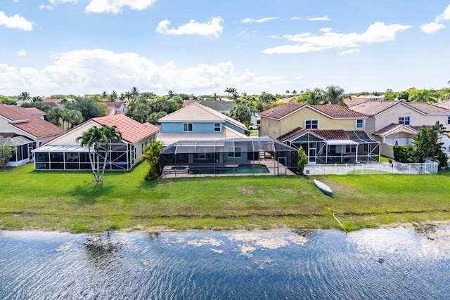 7141 Charleston Point Dr, Lake Worth, FL 33467 - aerial view of residential area featuring a large body of water