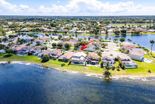 7141 Charleston Point Dr, Lake Worth, FL 33467 - aerial view of residential area with a nearby body of water