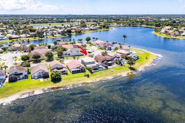 7141 Charleston Point Dr, Lake Worth, FL 33467 - aerial view of residential area featuring a nearby body of water