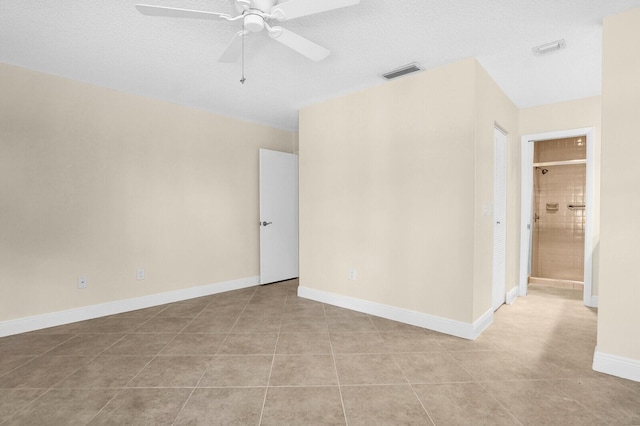 3741 English D Ln Unit D, Lake Worth, FL 33467 - tiled empty room featuring ceiling fan and baseboards