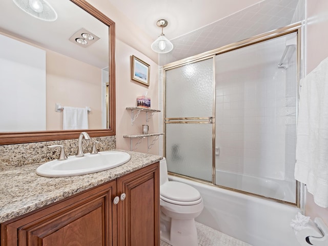 3310 S Ocean Blvd Unit 928D, Highland Beach, FL 33487 - bathroom featuring vanity and shower / bath combination with glass door