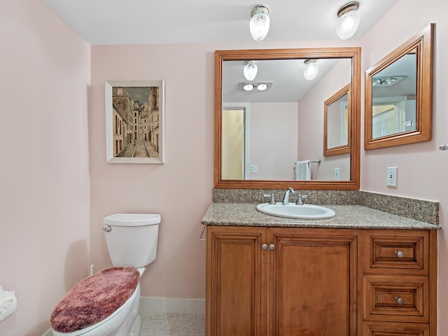 3310 S Ocean Blvd Unit 928D, Highland Beach, FL 33487 - half bath featuring toilet and vanity