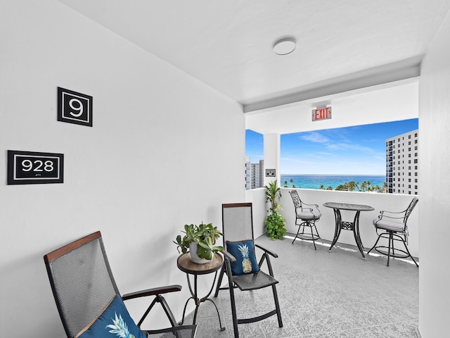 3310 S Ocean Blvd Unit 928D, Highland Beach, FL 33487 - balcony featuring a water view