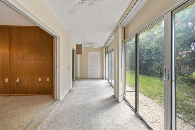 1900 S Kanner Hwy Unit 3-108, Stuart, FL 34994 - unfurnished sunroom featuring ceiling fan