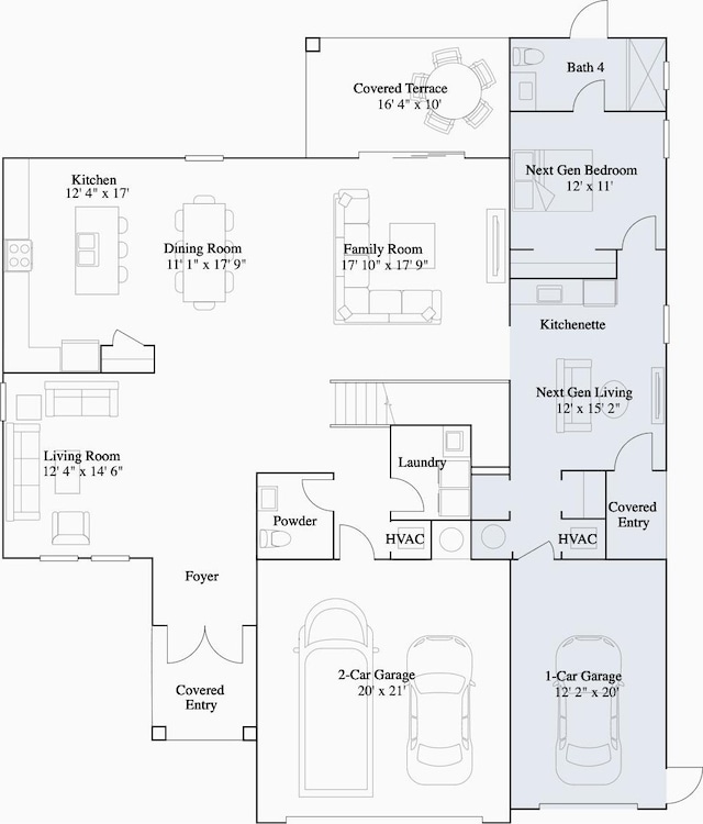 12240 SW 44th Ct, Davie, FL 33330 - view of property floor plan